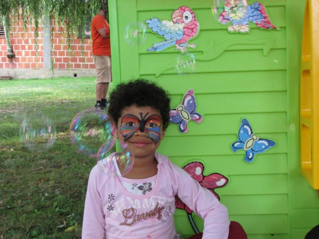 Face painting na dječijem danu u Bojani kraj Čazme
