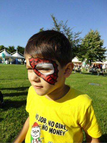 Spiderman oslikavanje lica