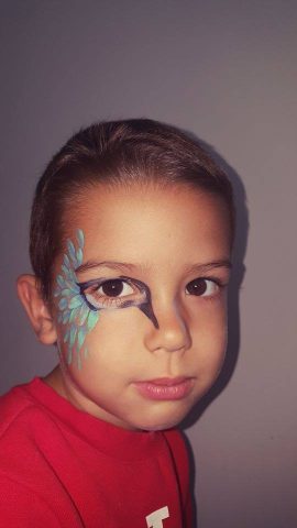 Animino slikanje po licu uz boje za face painting