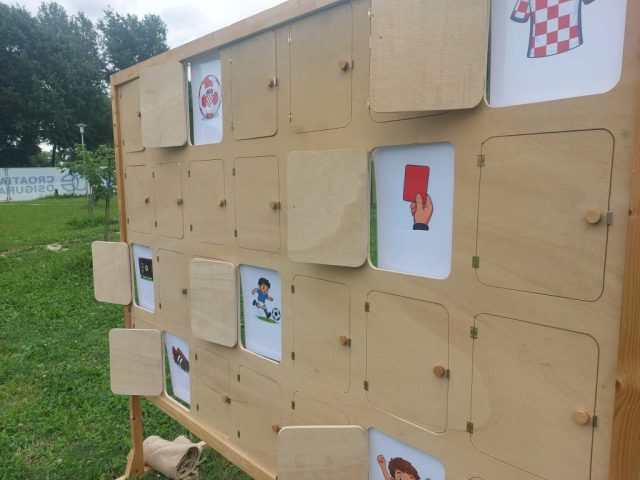 Jumbo memory igra s nogometnim motivima za dječje i sportske evente u organizaciji Animina