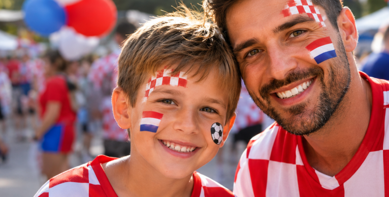Navijački face painting motivi za djecu i odrasle inspirirani Hrvatskom reprezentacijom i Svjetskim prvenstvom 2026.