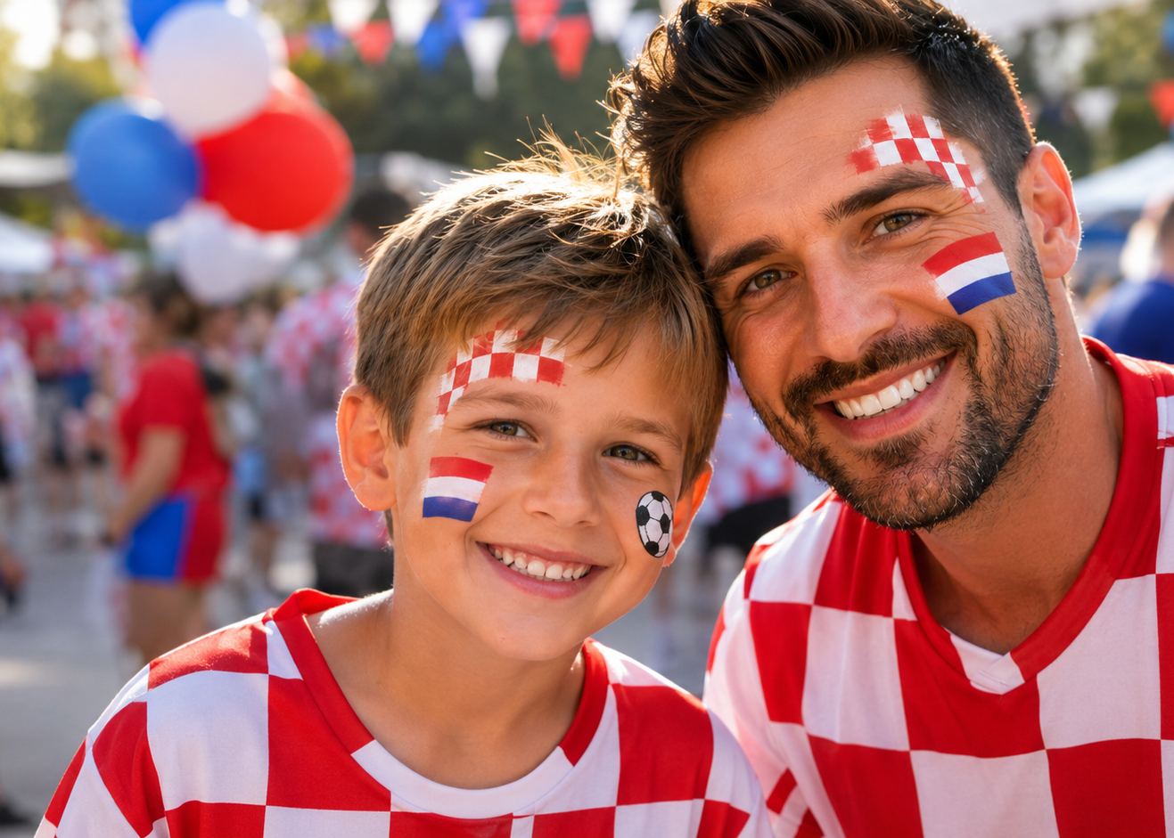 Navijački face painting motivi za djecu i odrasle inspirirani Hrvatskom reprezentacijom i Svjetskim prvenstvom 2026.