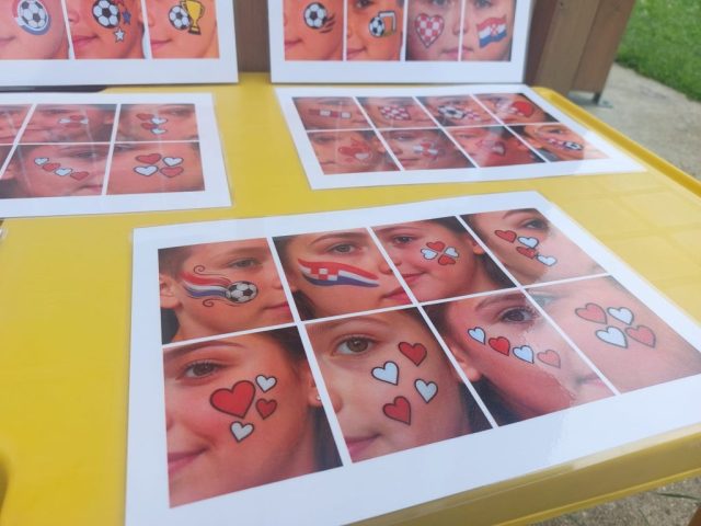 navijacki-motivi-za-oslikavanje-lica Face painting hrvatske zastave na dječjem licu